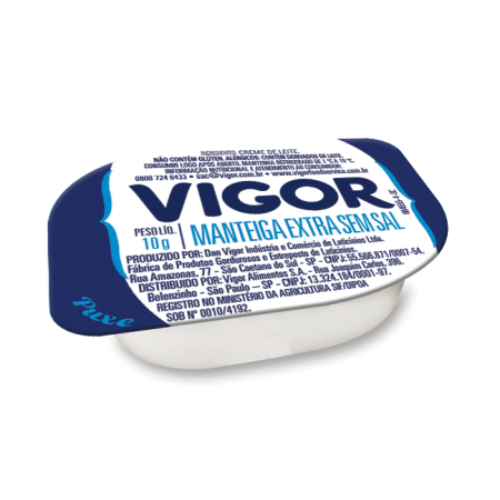 Blister Vigor Manteiga Extra S Sal 10G